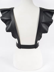 Belt Black Leather Suspender