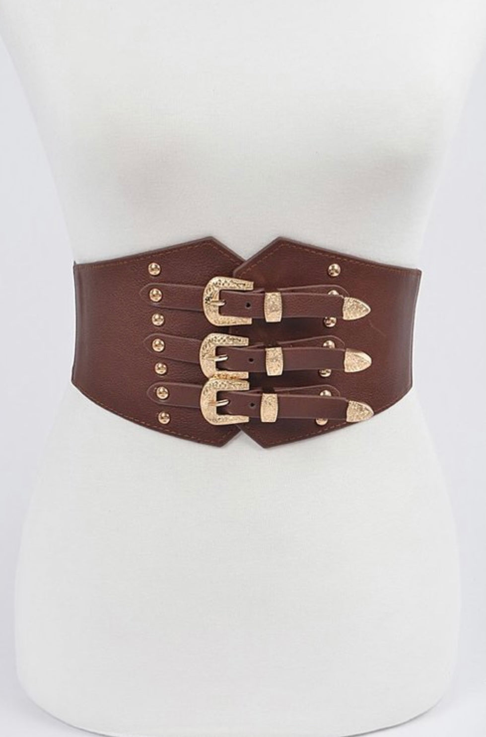 Belt Black/Brown Leather Buckle