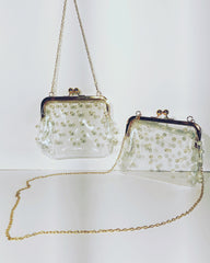 Sherry Clear Gold Pearl Purse