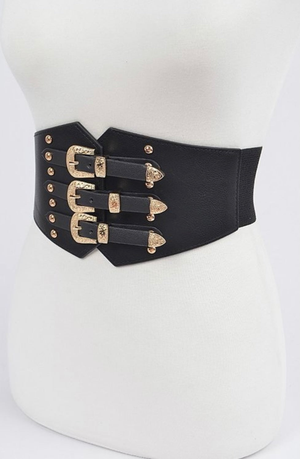 Belt Black/Brown Leather Buckle