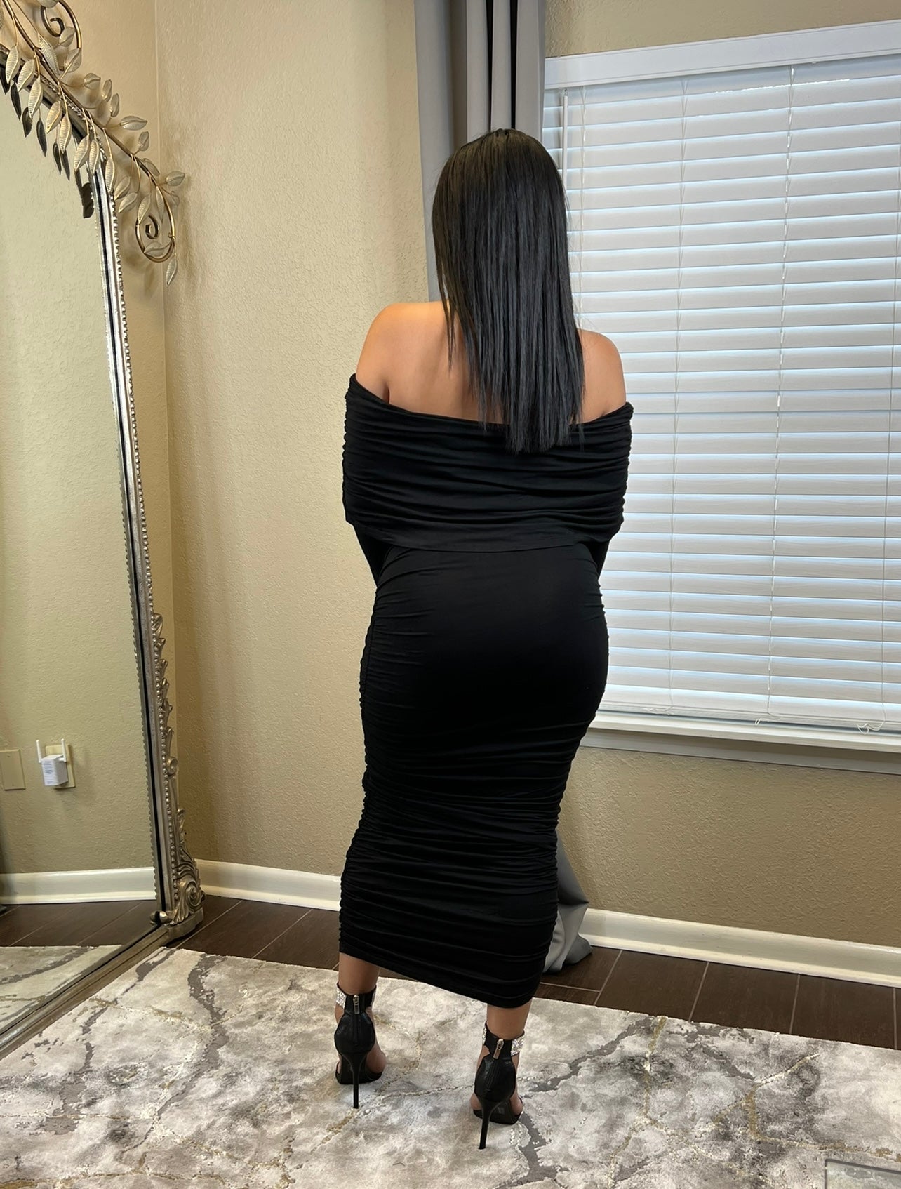 Jill Date Night Long Sleeve Dress Black